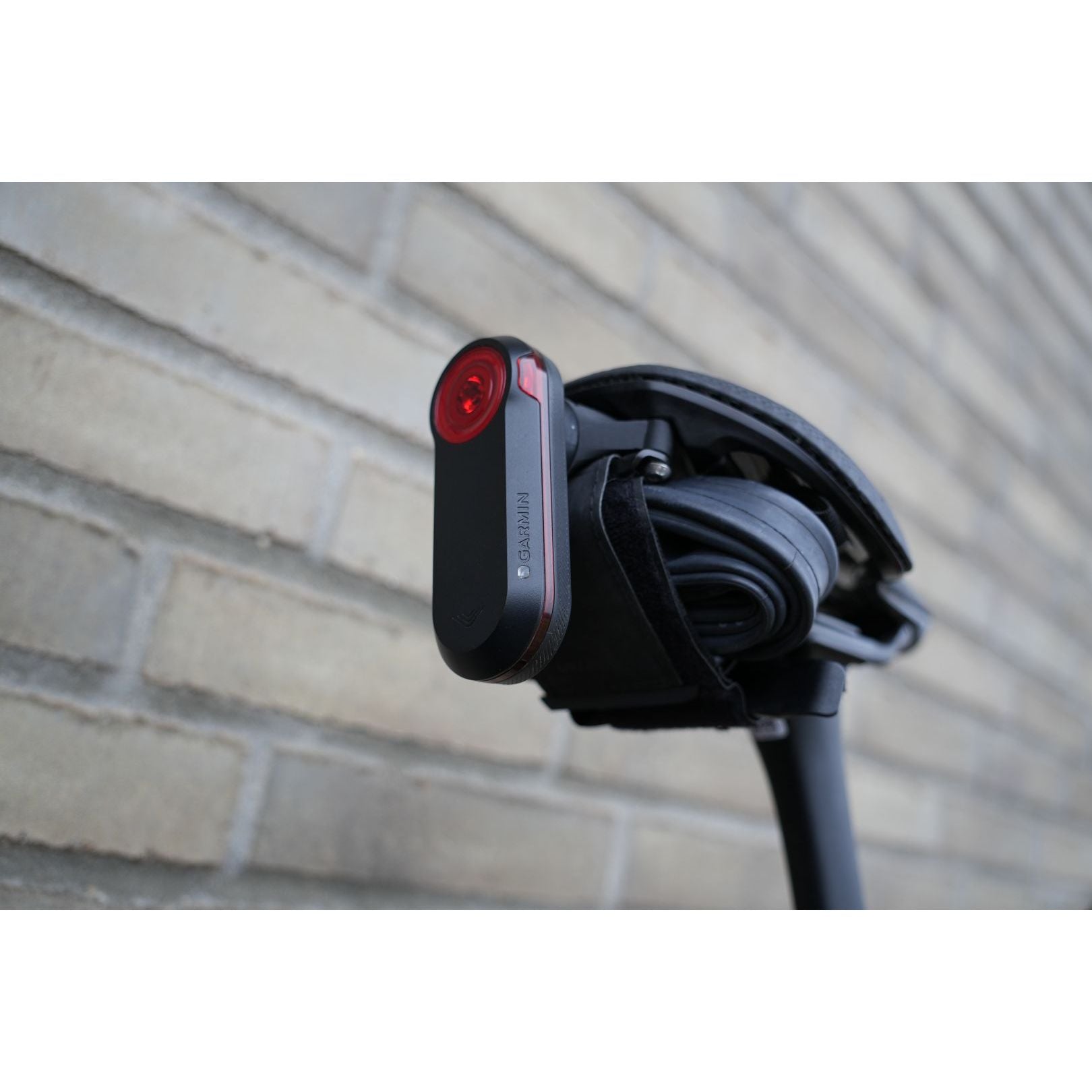 Garmin Varia rear radar light mounted under saddle on Specialized SWAT compatible saddle mount